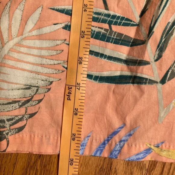 Palmwave Peach Print Hawaiian Shirt - Picture 6 of 9